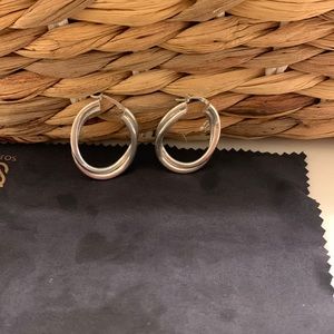 Sterling silver hoop earrings